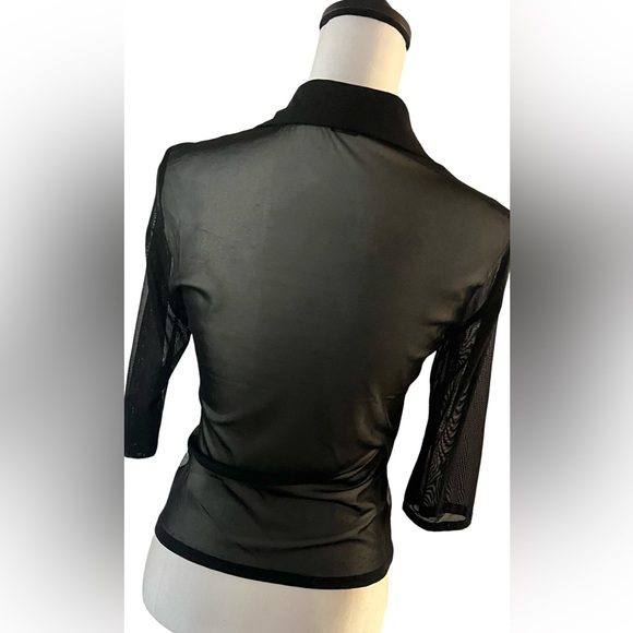 Sparkly, embellished, gauzy jacket/blouse - Picture 3 of 6